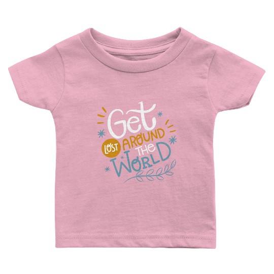 AROUND THE WORLD WHITE Baby T Shirts