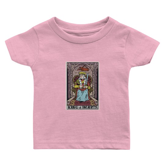 King of Hearts Tarot Card Baby T Shirts