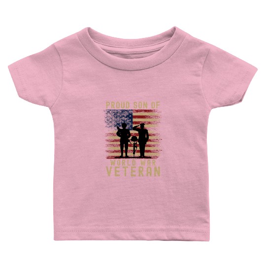 Proud Son of World War 2 Veteran Baby T Shirts