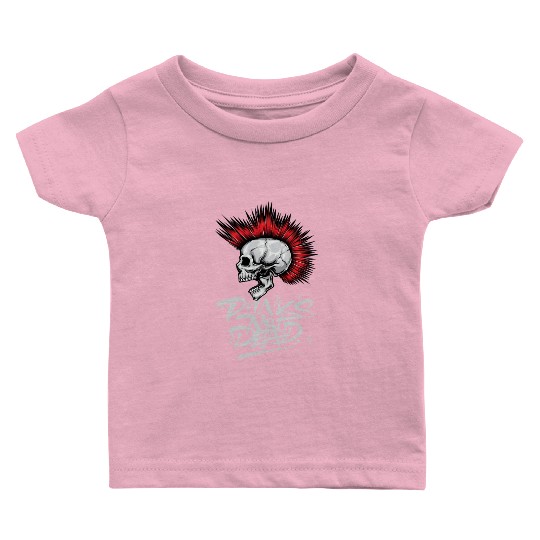 skeleton Bone Skull Punk Rock Band Metal Music Baby T Shirts