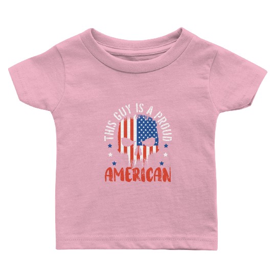 Patriotic America USA Flag 4th Of July American Baby T Shirts