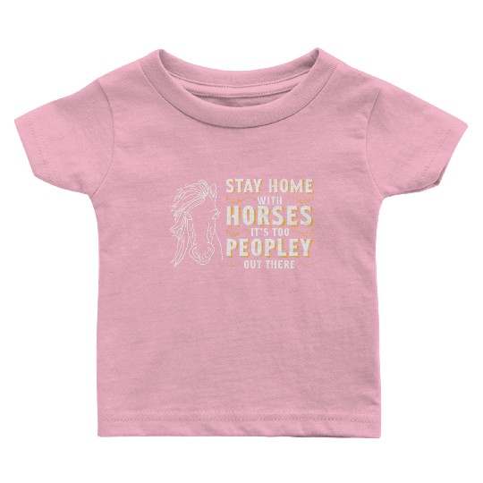 Horse Riding Equestrian Horses Lover Pony Design Baby T Shirts