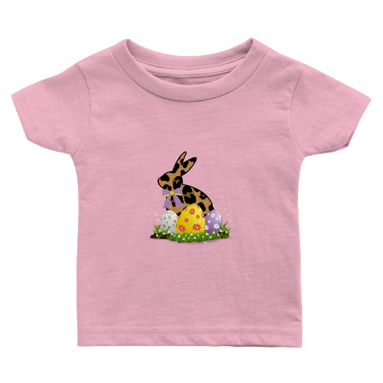 Easter Bunny Leopard Easter egg Rabbit Easter Day Baby T Shirts