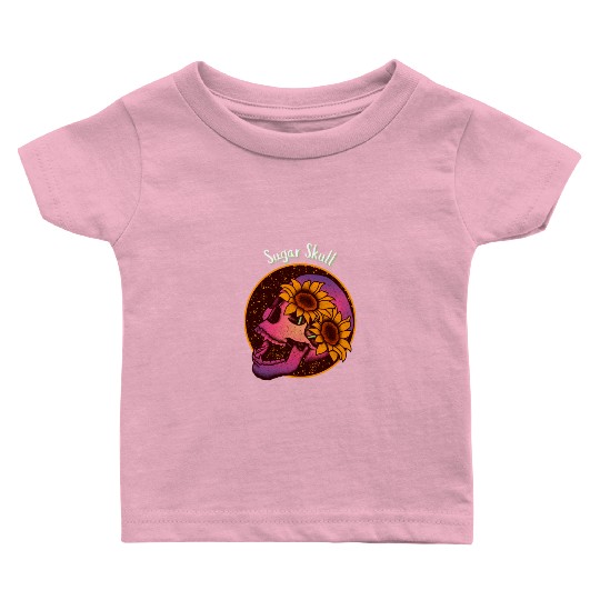 Sugar Skull Baby T Shirts