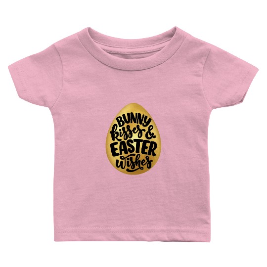 Happy Easter | Bunny Kisses and Easter Wishes | Baby T Shirts