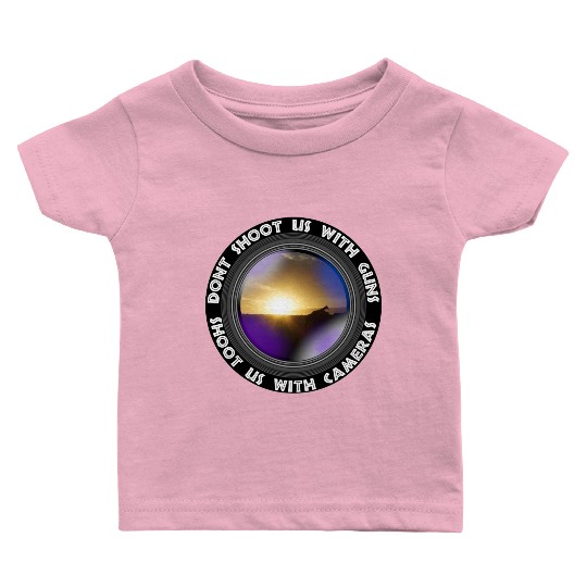 Dont Shoot Us Wildlife Conservation Giraffe Sunset Baby T Shirts