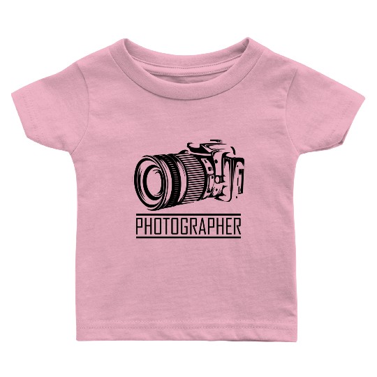 Funny Camera photography quote gift Baby T Shirts