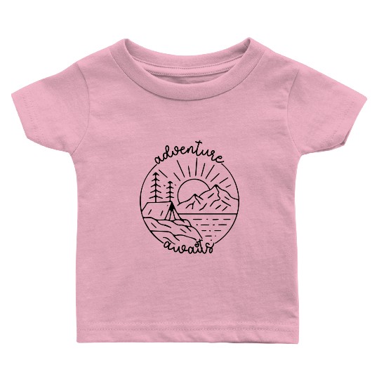 Mountains Nature Adventure Outdoor Baby T Shirts