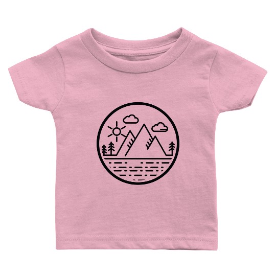 Mountains Nature Adventure Outdoor Baby T Shirts