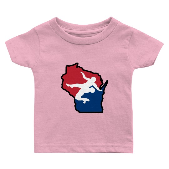 Wisconsin Wrestling Baby T Shirts