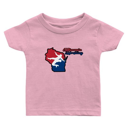 Wisconsin Wrestling Baby T Shirts