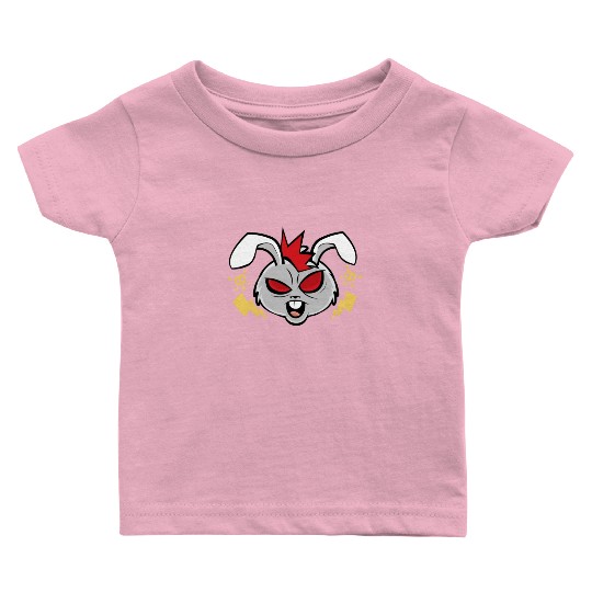 Easter Metalhead Bunny Rock Music Rabbit Baby T Shirts