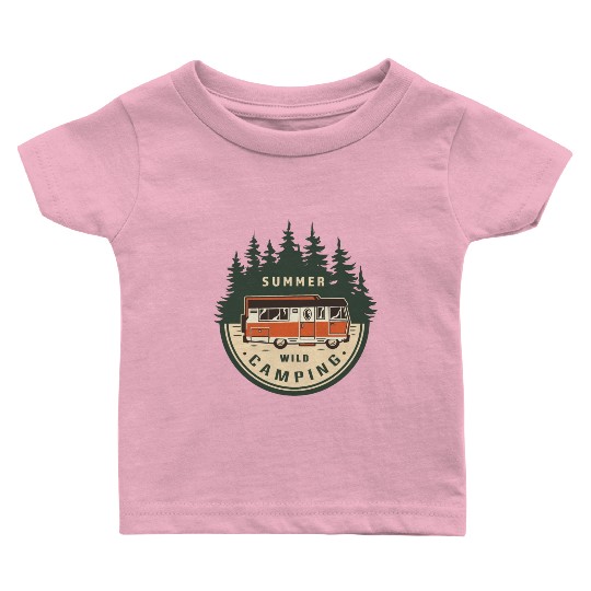 SUMMER WILD CAMPING Baby T Shirts