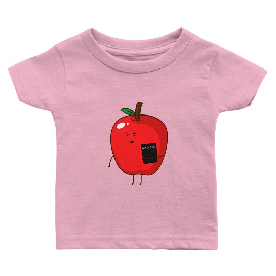 Cute Apple Sweet Note Baby T Shirts