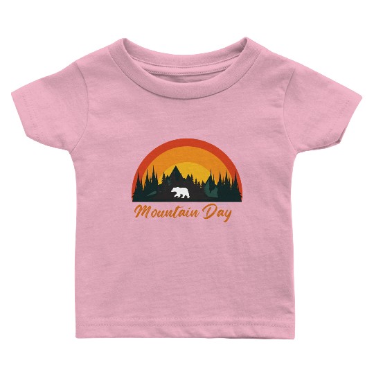 mountain day, bear lover, forest mountain, bear Baby T Shirts