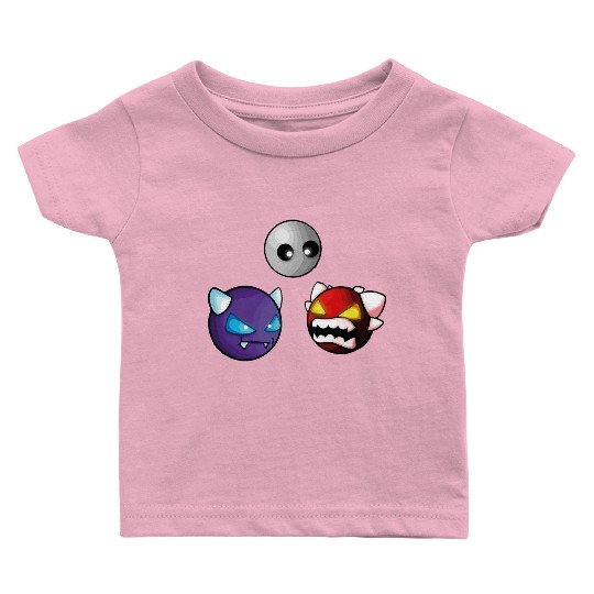 geometry dash insane game Baby T Shirts