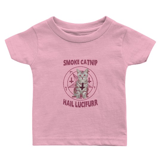 Smoke Catnip Hail Lucifurr Baby T Shirts
