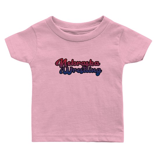 Nebraska Wrestling (USA Colors) Baby T Shirts