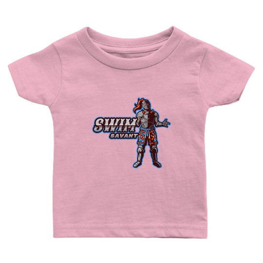 Swim Savant | Knight With Swim Trunks Baby T Shirts