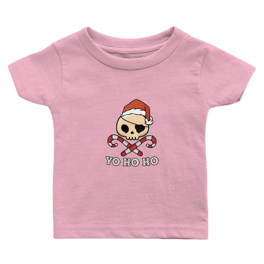 Santa Pirate Funny Christmas - Yo Ho Ho, Pirate Baby T Shirts