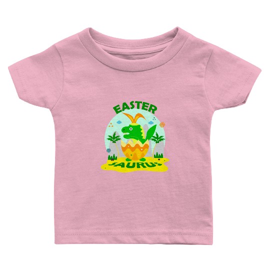 Easter Saurus Baby T Shirts