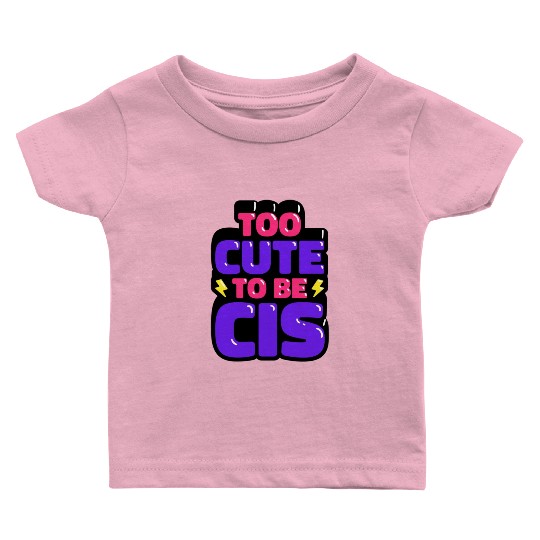 too cute to pride month Baby T Shirts