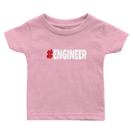 #engineer red&white Baby T Shirts