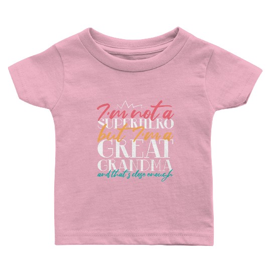 Superhero Great Grandma Baby T Shirts