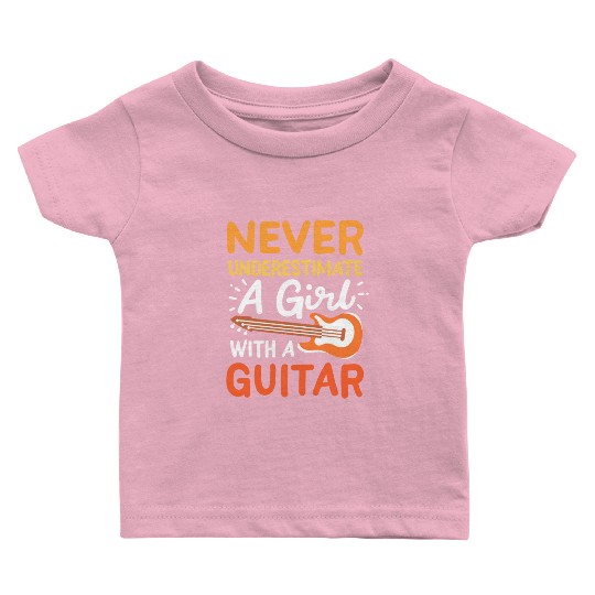 Guitar Girl Guitarist Guitar Baby T Shirts