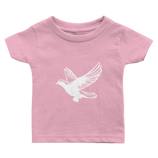 Pigeon In Flight With Wings Baby T Shirts