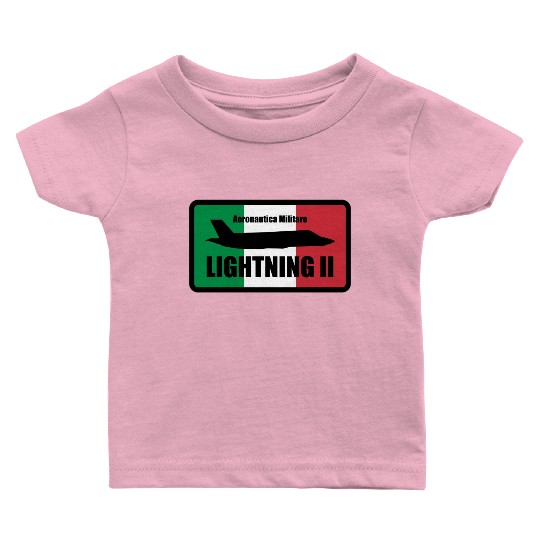 Italian F35 Lightning Small logo trending Baby T Shirts