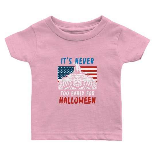 It is Never Too Early For Halloween Wizard Baby T Shirts