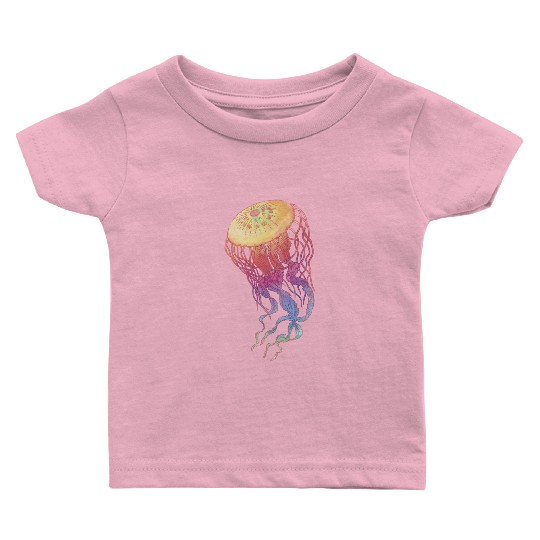 Colorful Jellyfish Baby T Shirts