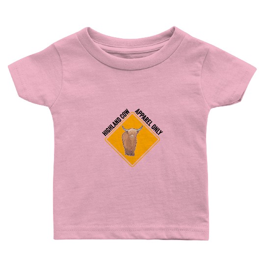 Highland Cow Apparel Only Baby T Shirts