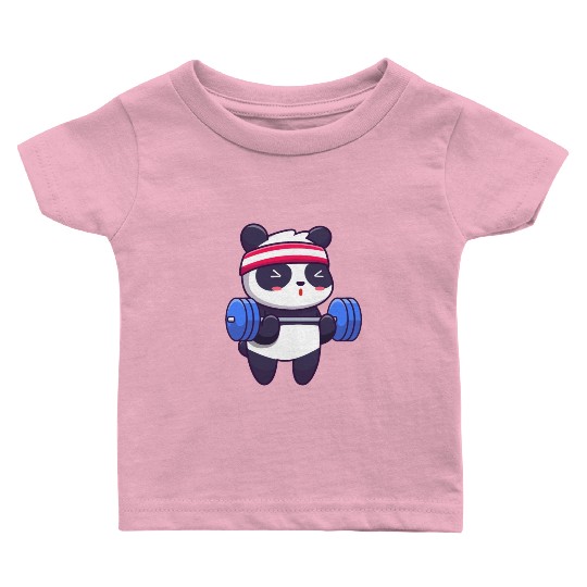 TEDDY BEAR TRAINING GYM Baby T Shirts