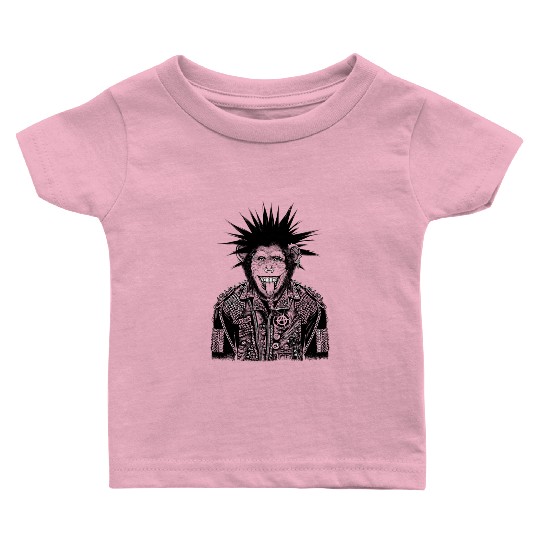 Punk Monkey Baby T Shirts