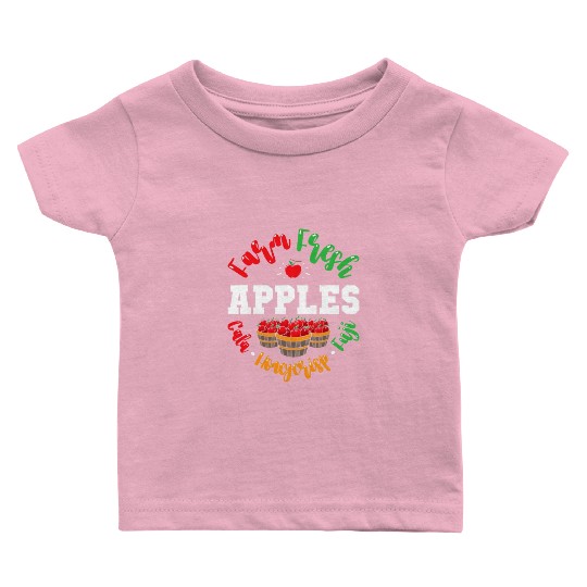 Apple Picking Farmer Fall For Toddlers Kids Women Baby T Shirts