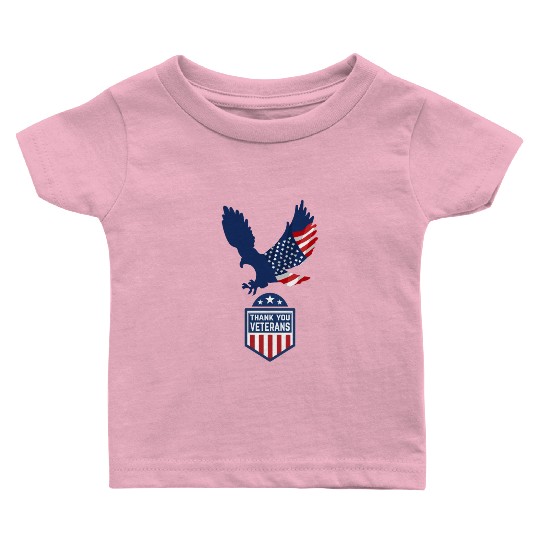 Happy Memorial Day Thank you Veterans American Baby T Shirts