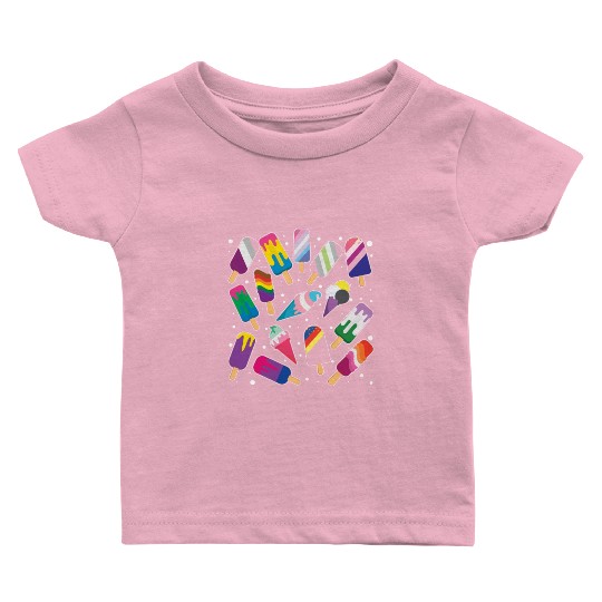 Popsicle Gay LGBTQ Rainbow LGBT Pride Month Baby T Shirts