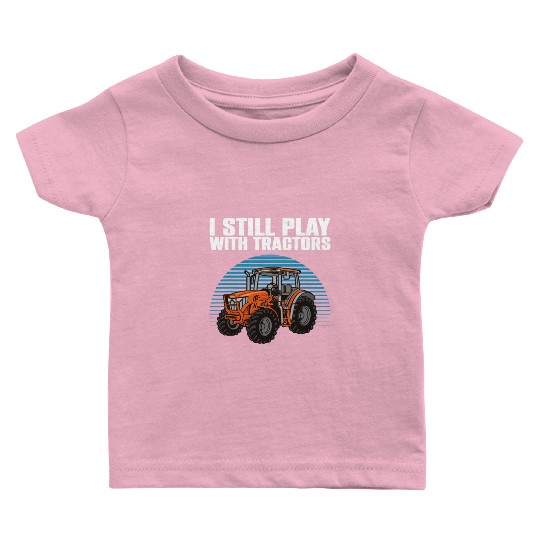 Cool Tractor Art For Men Women Farmer Agriculture Baby T Shirts