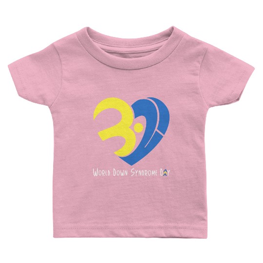 Love World Down Syndrome Awareness Day Love 3 Baby T Shirts