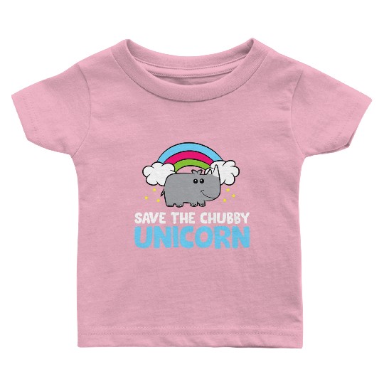 Save The Chubby Unicorn Rhinoceros Cute Rhino Baby T Shirts