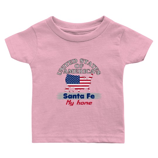 United States of America - Santa Fe my home - USA Baby T Shirts