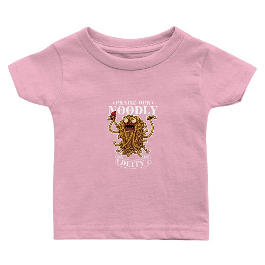 Atheist Atheism Flying Spaghetti Pastafarianism Baby T Shirts