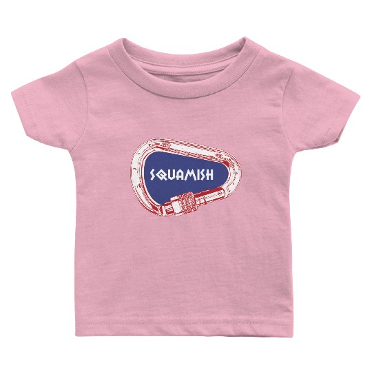 Squamish Rock Climbing Carabiner Baby T Shirts