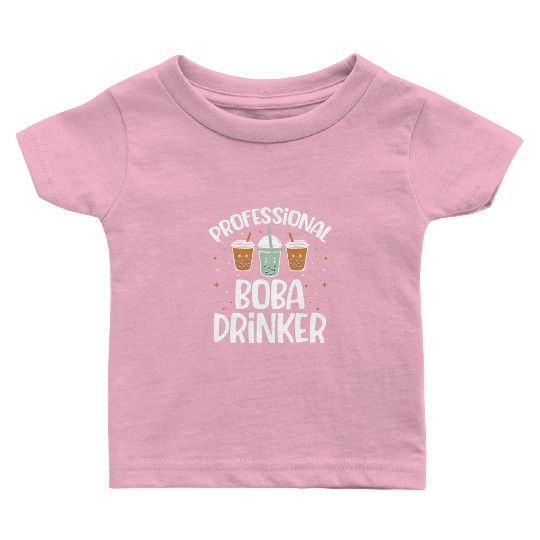 Professional Boba Drinker Bubble Tea Lover Korean Baby T Shirts