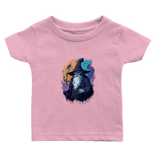 black wizard Baby T Shirts