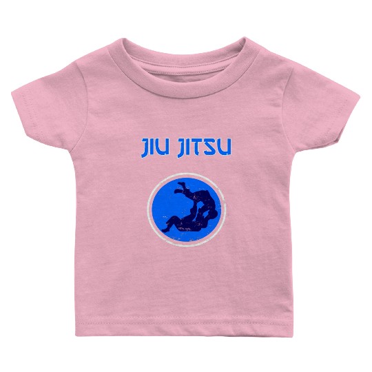 Jiu Jitsu Jiu Jitsu Bjj Mma Blue Dot Baby T Shirts