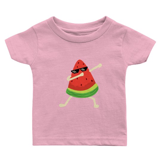 Dabbing Watermelon Melon summer Fruit Lover Baby T Shirts