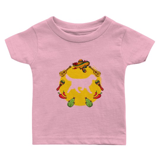 Cinco De Mayo Funny Golden Retriever Dog Lover Baby T Shirts